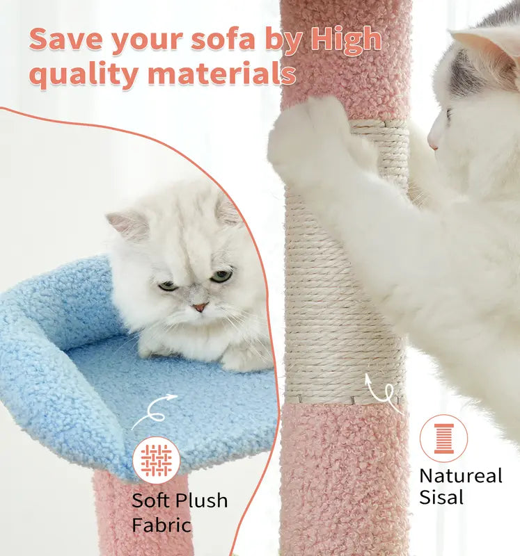 Cat Tree 54-Inch Contemporary Design