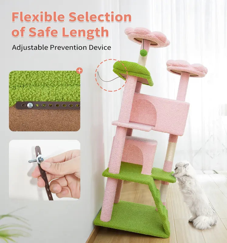 Cat Tree 54-Inch Contemporary Design