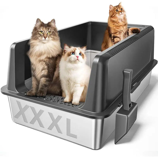 XXXL Stainless Steel Litter Box Extra Large