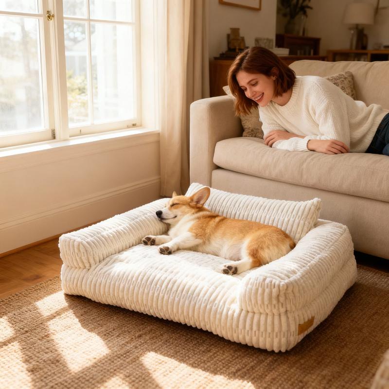 Hand-woven luxury pet bed