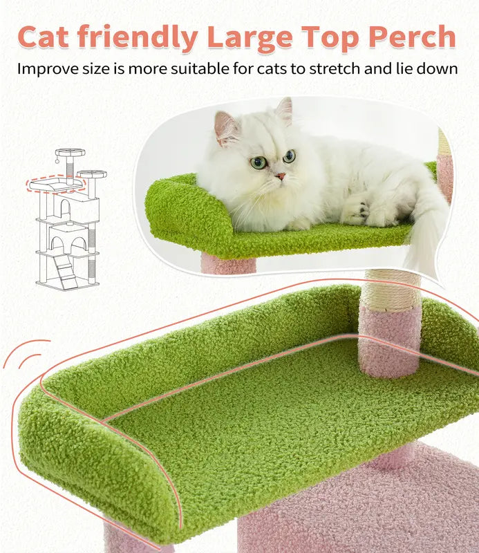 Cat Tree 54-Inch Contemporary Design